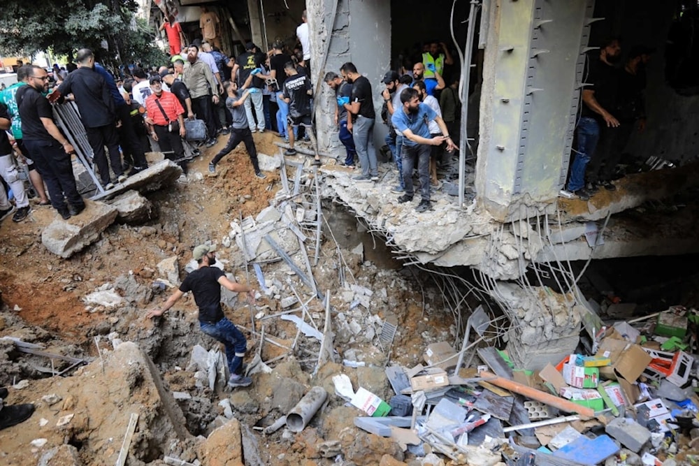 La agresión israelí al suburbio sur de Beirut dejó 31 muertos, entre ellos tres niños y siete mujeres, además de 68 heridos. (Foto: AFP)