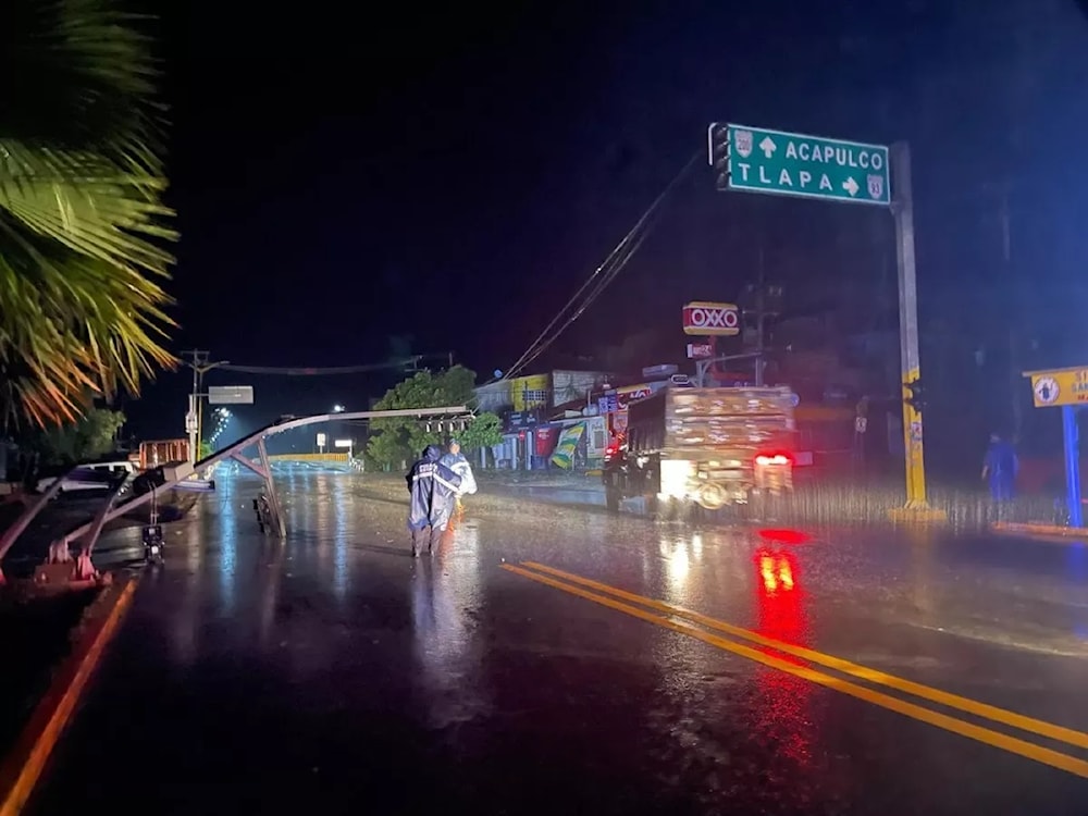 Mueren dos personas en México tras impacto de tormenta tropical. Foto: X.