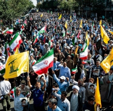 En el Viernes de la Ira marchas en Irán en apoyo a Líbano y Palestina