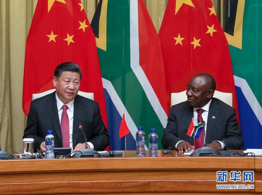 China se compromete a ampliar la cooperación con Sudáfrica