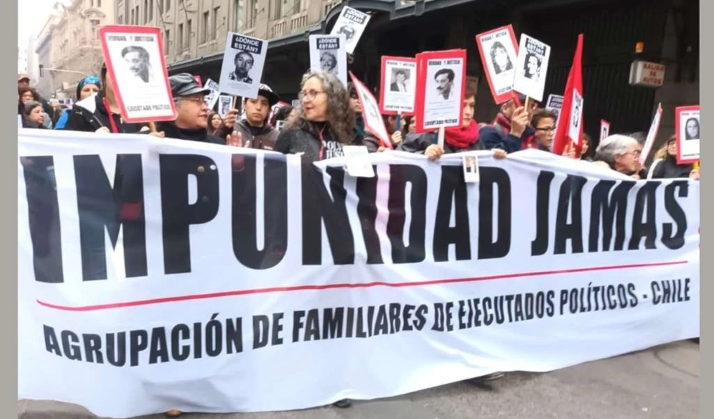 Marcha por la memoria en Chile.