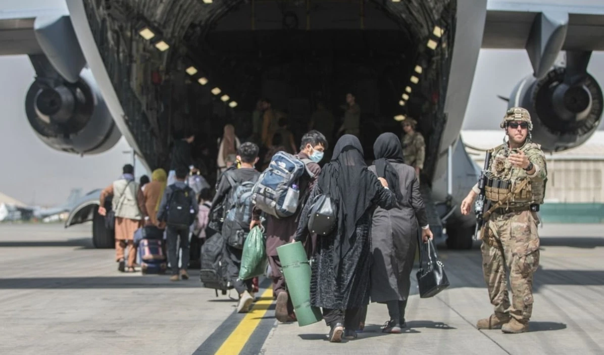 El último avión de EE. UU. que salió de Kabul el 31 de agosto de 2021. (Foto: EFE)