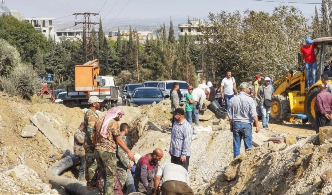 Efectos de la agresión israelí contra la región siria de Masyaf.