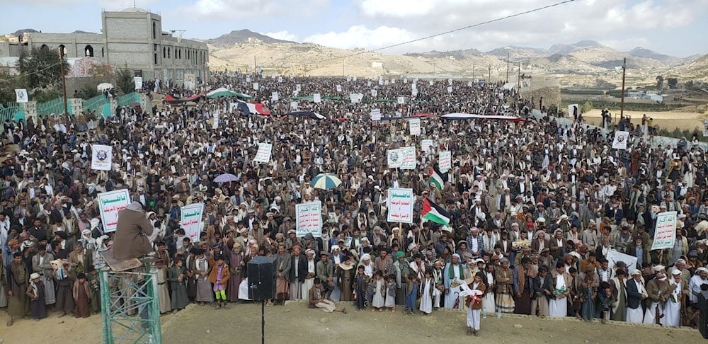 Marcha yemenita en la gobernación de Saada.