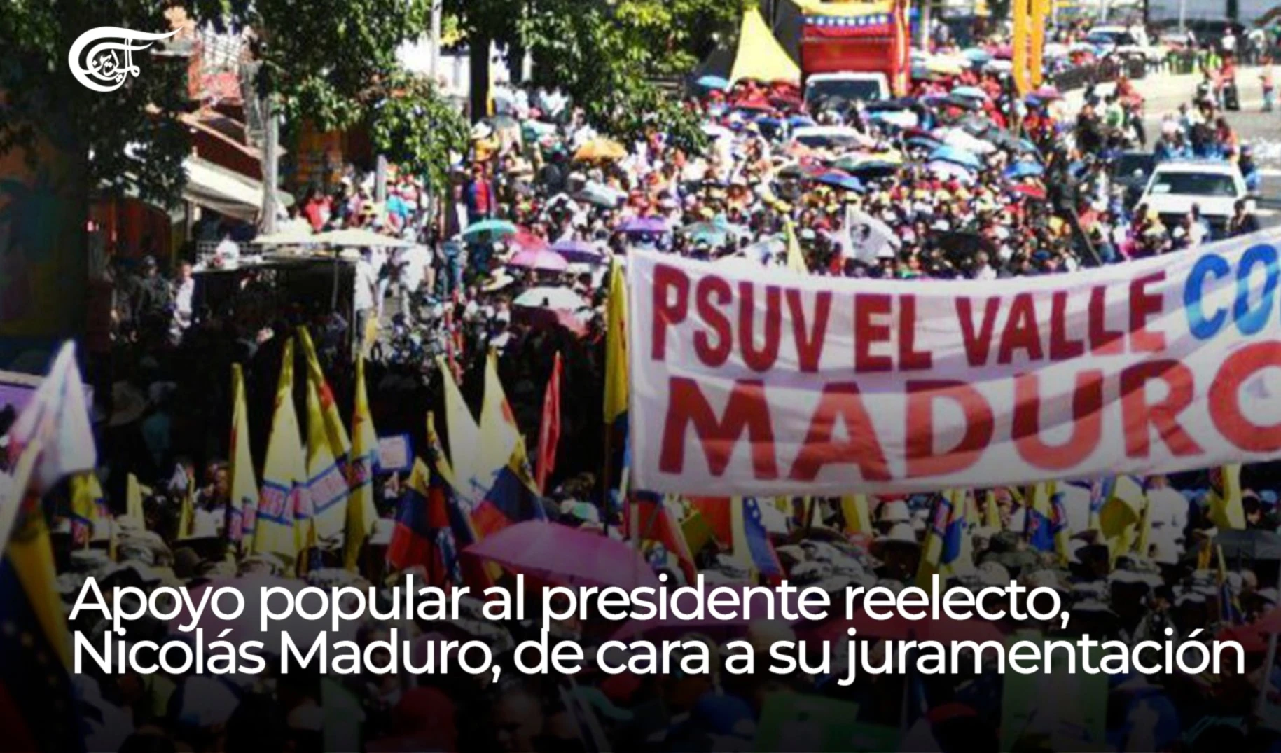 Apoyo popular al presidente reelecto,  Nicolás Maduro, de cara a su juramentación