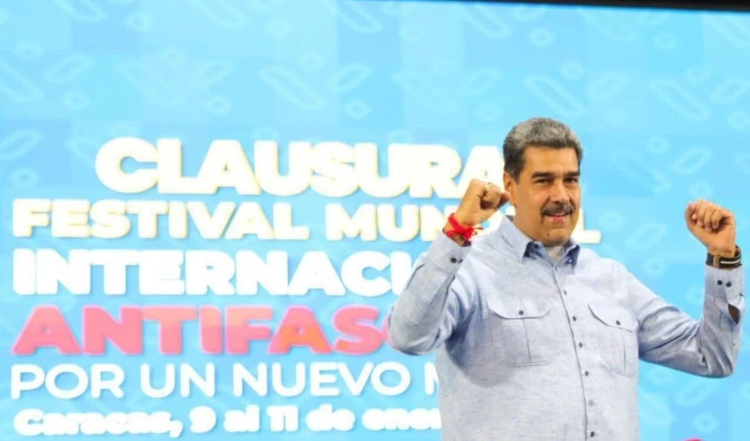 Presidente Maduro clausuró el Festival Internacional Antifacista
