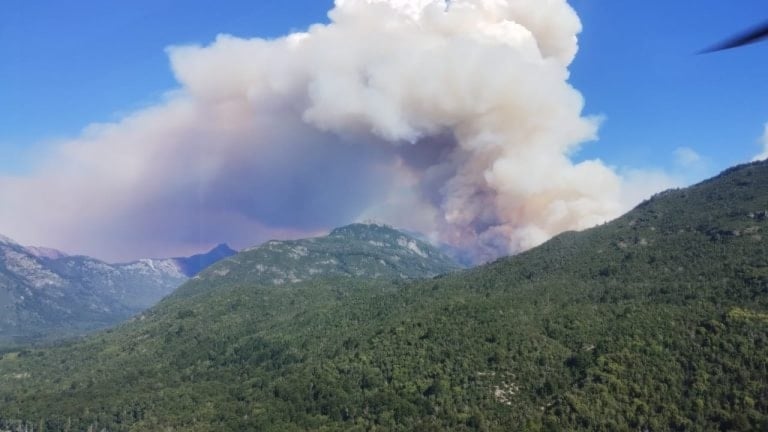 Incendio devora hectáreas del Parque Nacional más antiguo de Argentina