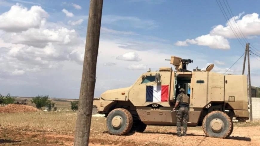 Vehículo militar francés al noreste de Siria.