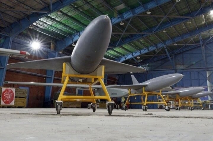 Drones del ejército iraní.