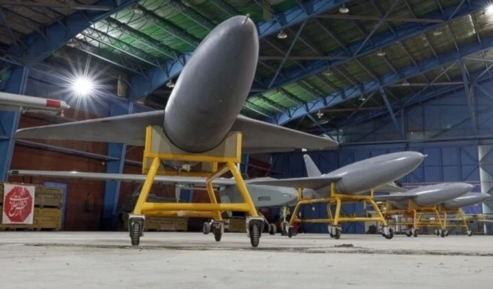 Drones del ejército iraní.