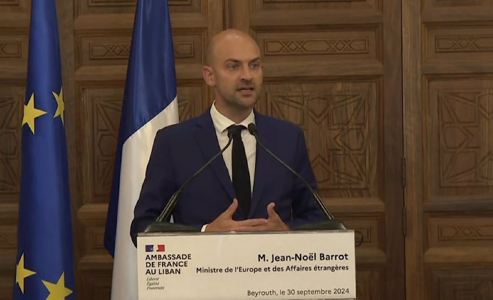 El ministro de Asuntos Exteriores de Francia, Jean-Noël Barrot.