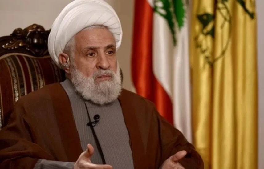 El secretario general de Hizbullah, Sheikh Naim Qassem.