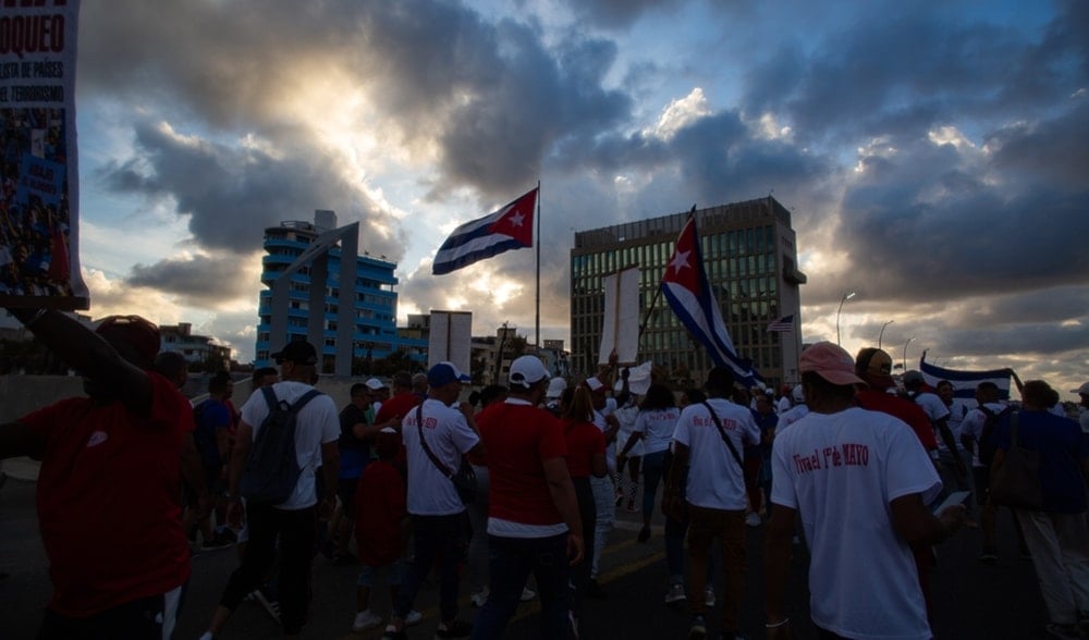 Marcha en La Habana: ¡Presidente Biden, retire a Cuba de la infame lista! Diciembre 2024 (Foto: Cubadebate)