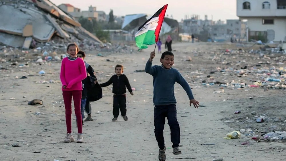 Júbilo en Gaza tras el anuncio del miércoles del acuerdo de alto al fuego. 