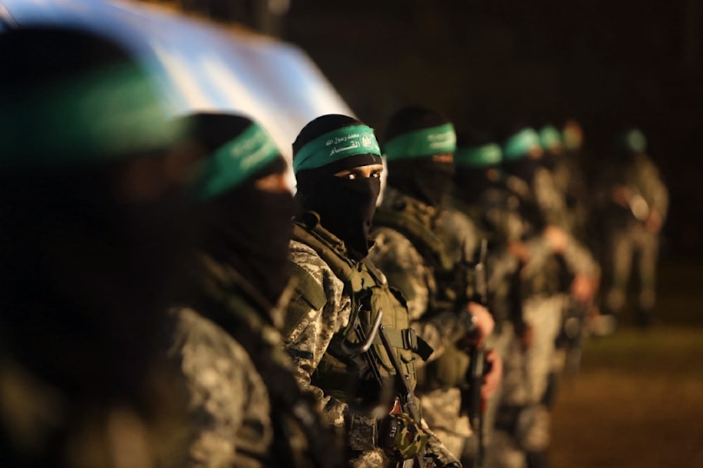 Combatientes de las Brigadas Al-Qassam.