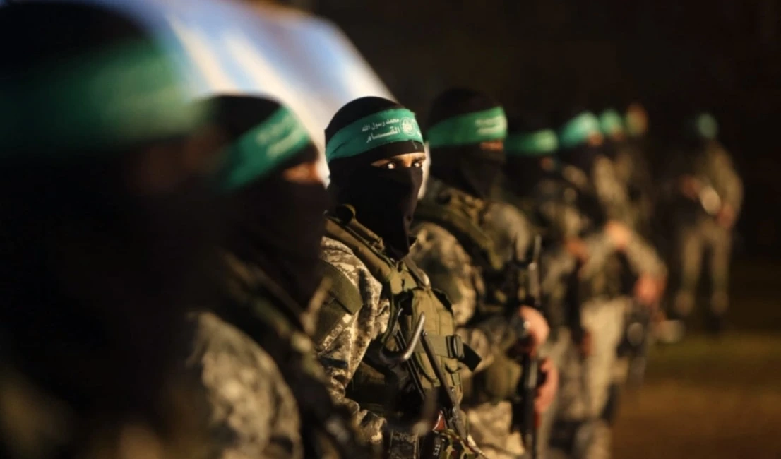 Combatientes de las Brigadas Al-Qassam.