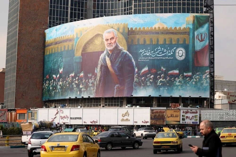 Mural del mártir Qassem Suleimani en la capital de Irán (Foto: AFP)