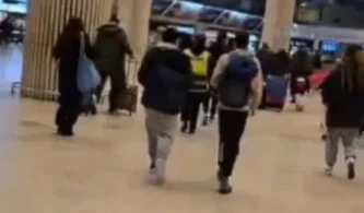 Escena de pánico en el aeropuerto Ben Gurión. 30 de diciembre de 2024 (Foto: Medios israelíes)