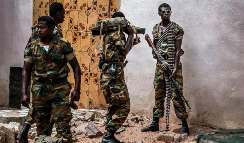 Soldados del ejército egipcio en Somalia. Soldados del ejército egipcio en Somalia.