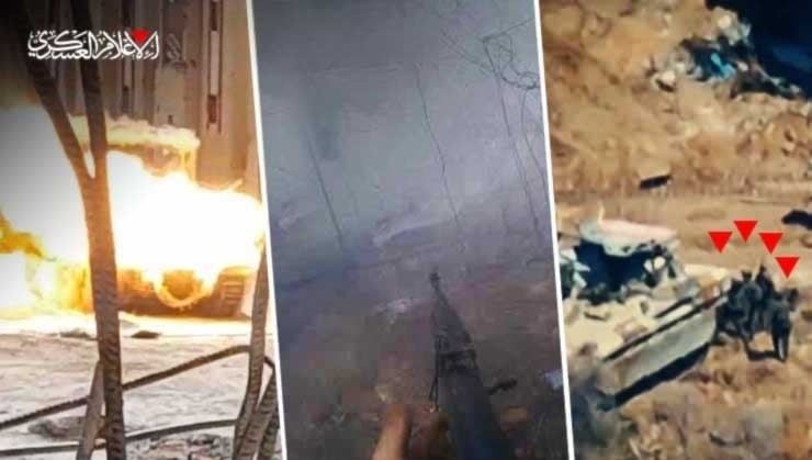 Las Brigadas Al-Qasam documentaron en fotos sus acciones contra las tropas israelíes en Gaza.