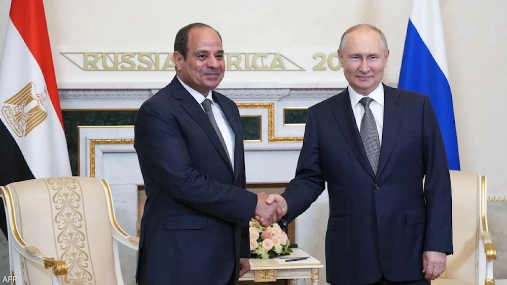 El presidente de Egipto, Abdel Fattah El-Sisi, y su homólogo de Rusia, Vladimir Putin.