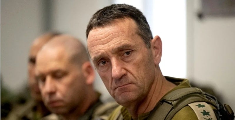 El jefe del Estado Mayor del ejército de ocupación israelí, Herzi Halevi.