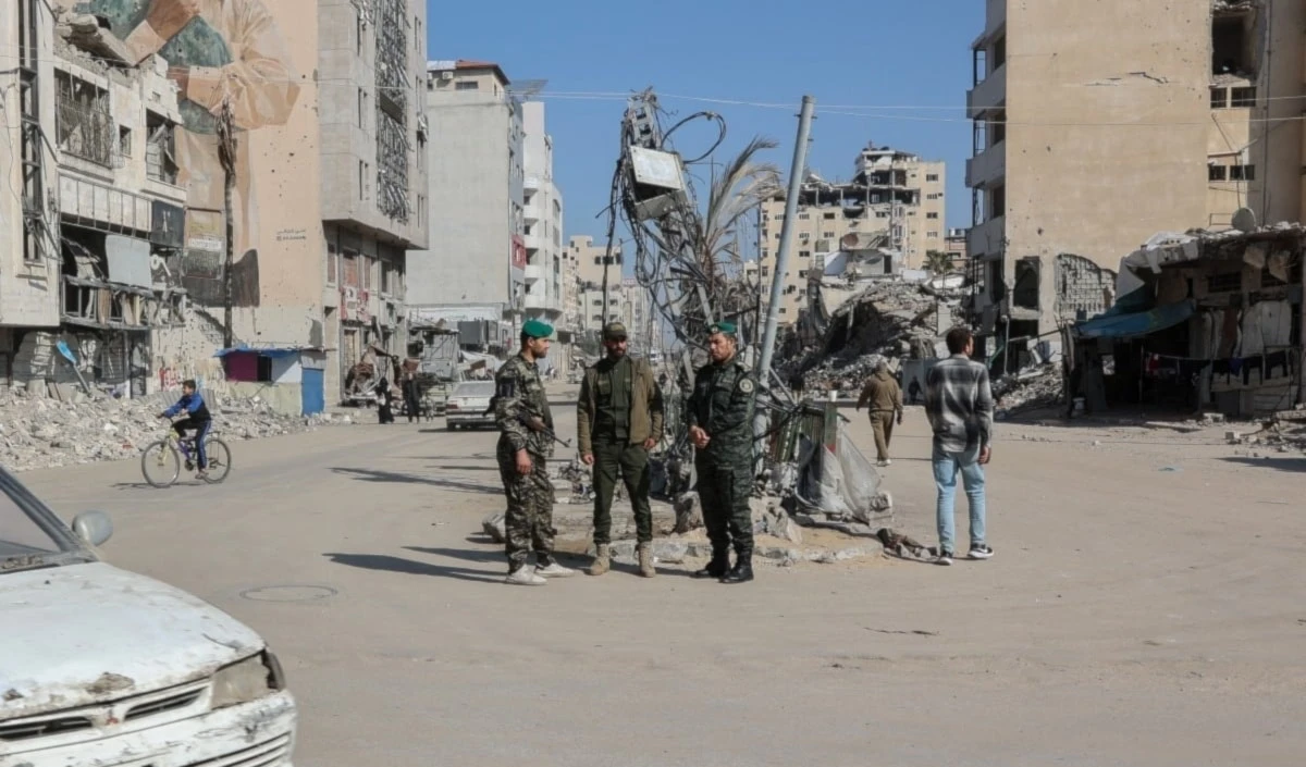 Miembros de la Seguridad Nacional de Hamas, en Gaza. (Foto: AFP)