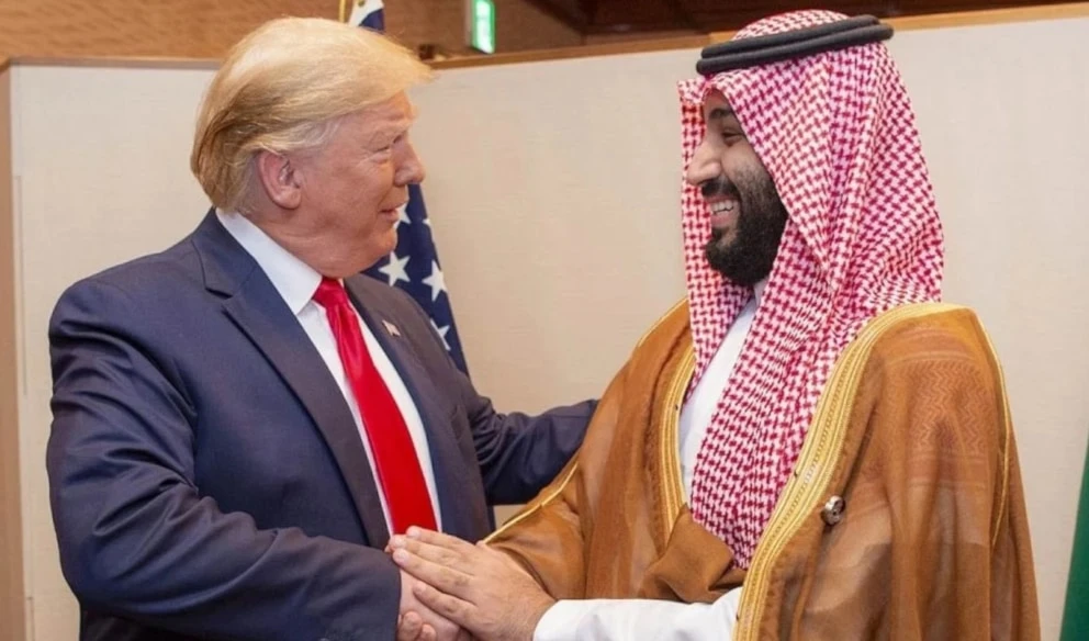 Donald Trump y Mohammed bin Salman durante una reunión en 2019.