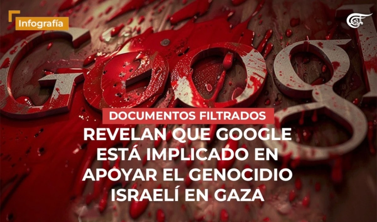 Documentos filtrados revelan que Google está implicado en apoyar el genocidio israelí en Gaza