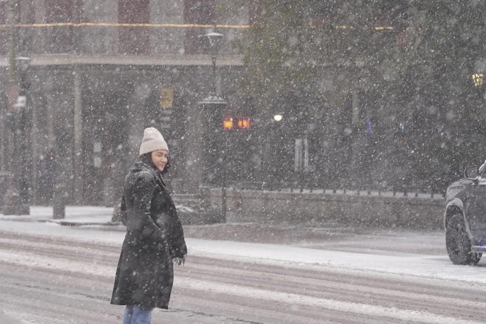 Inusual nevada azota partes del sur de Estados Unidos. Foto: AP. 