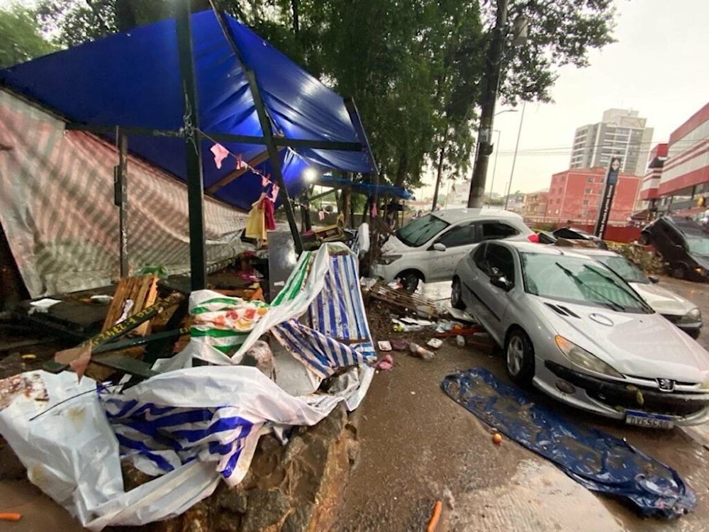 Tormentas dejan caos en Sao Paulo, Brasil 