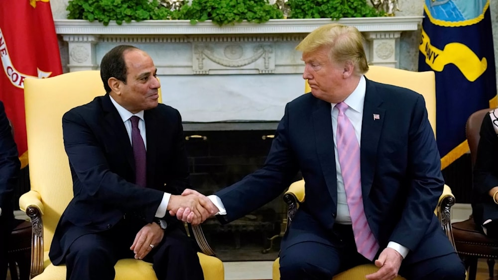 Donald Trump y Abdel Fattah El-Sisi durante un encuentro anterior. 