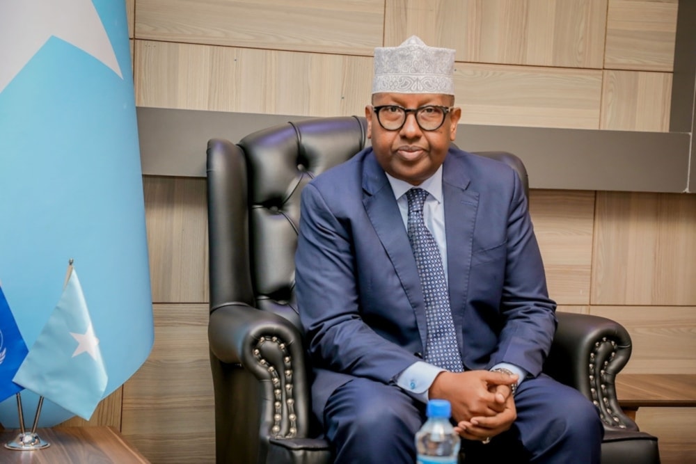 El ministro de Relaciones Exteriores de Somalia, Ahmed Moalim Fiqi.