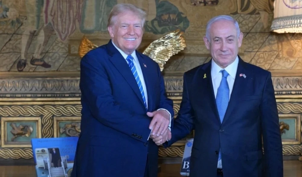 Donald ​Trump y Benjamín Netanyahu en un encuentro anterior.