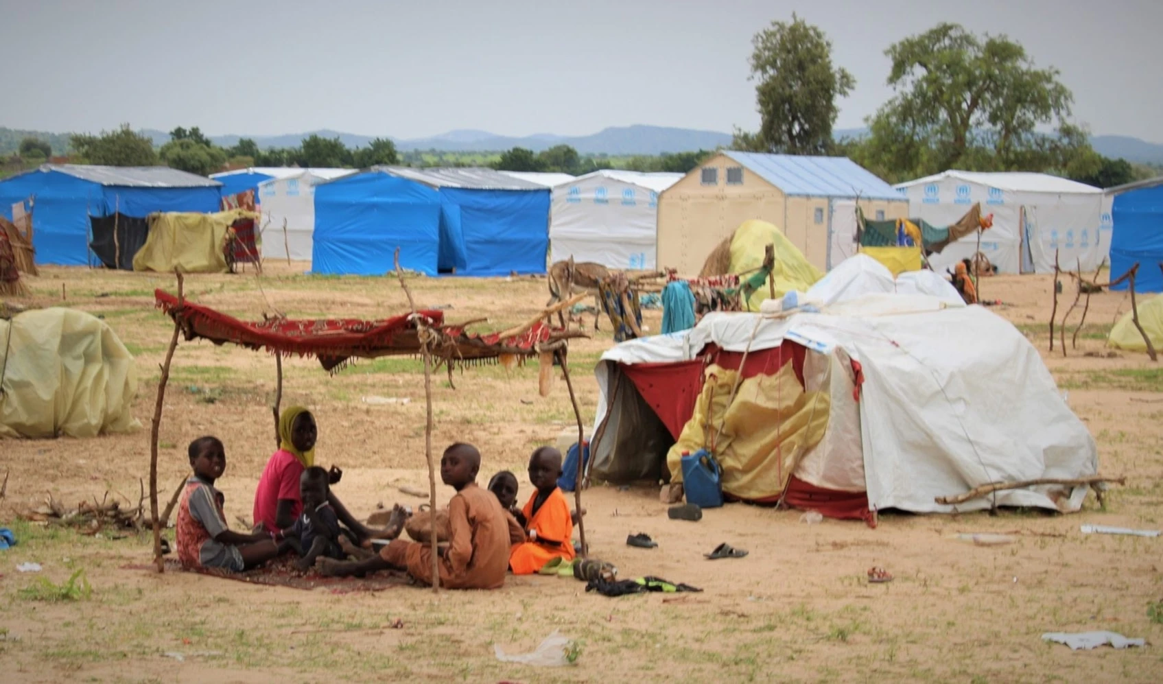 Refugiados sudaneses en Chad.