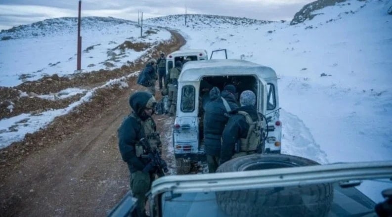 Fuerzas del ejército israelí penetran en las alturas ocupadas en el Monte Hermón (Foto: Reuters)