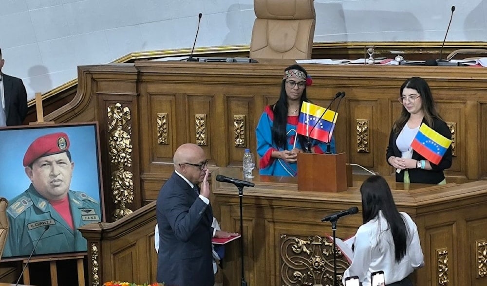 Jorge Rodríguez juramenta como presidente de la Asamblea Nacional de Venezuela (Foto: Redes Sociales)