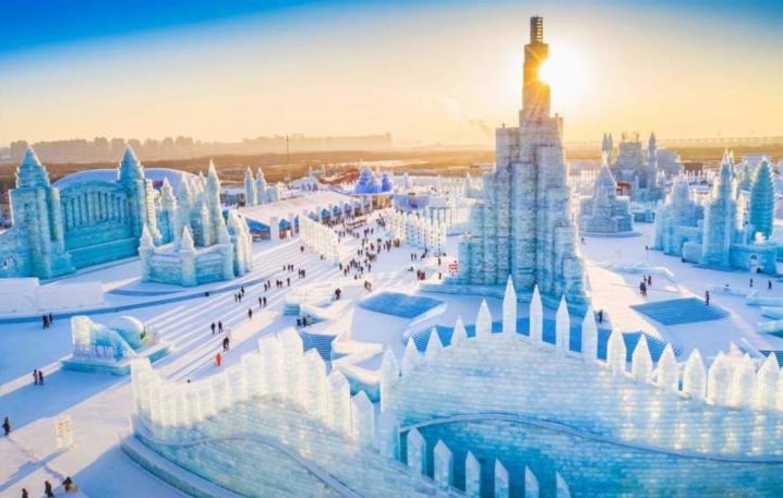 Comienza el festival de esculturas de hielo en Harbin, China. Foto: Shutterstock. 