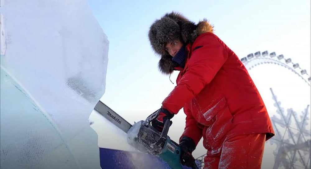 Comienza el festival de esculturas de hielo en Harbin, China. Foto: China Daily. 