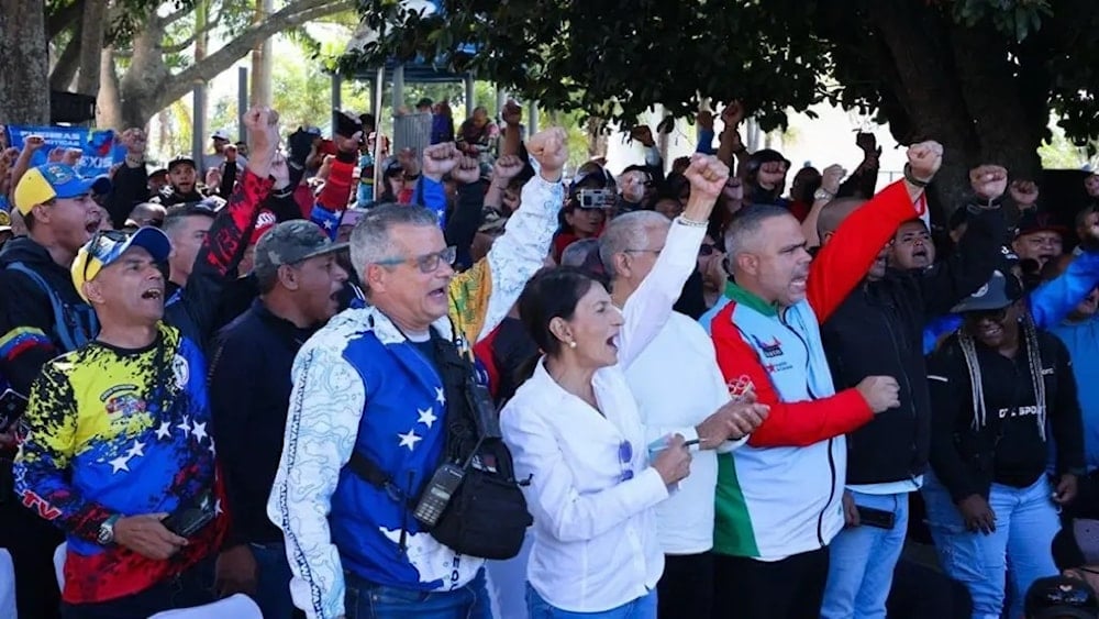 Juramentación de los cuerpos combatientes de Caracas y el estado Miranda.