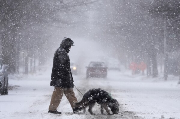 Cinco muertos por tormenta invernal en Estados Unidos. foto: AP. 