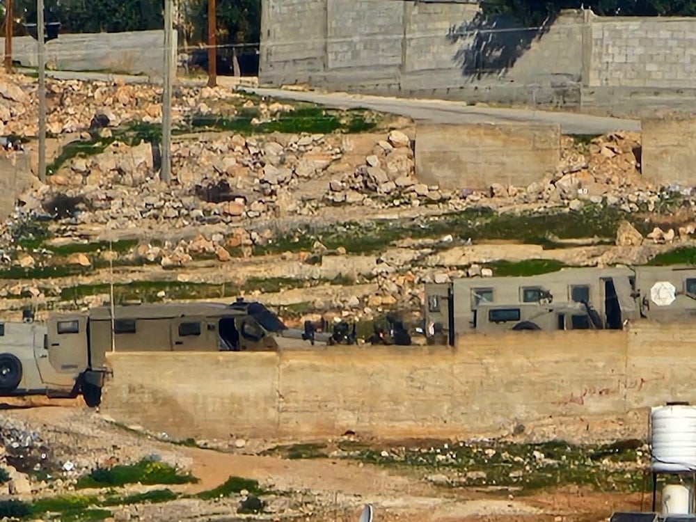 Lugar del bombardeo israelí a la localidad de Tammoun, al sur de Tubas, en el norte de Cisjordania.