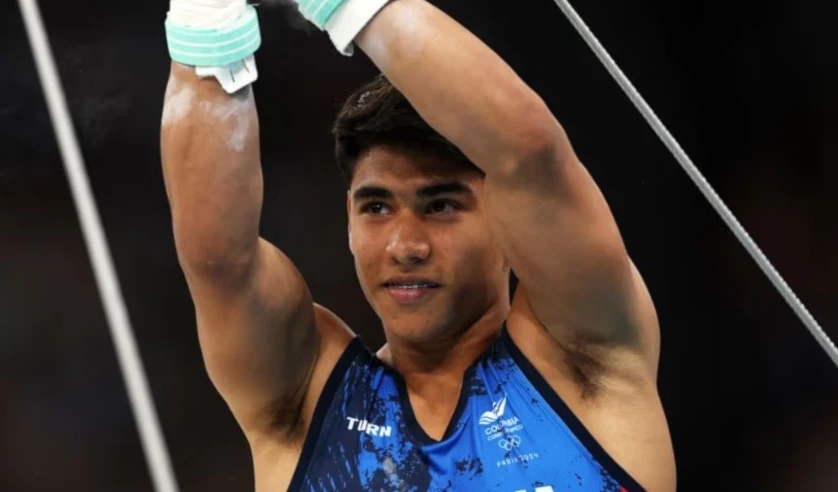 Ángel Barajas, joven gimnasta historia de Colombia.