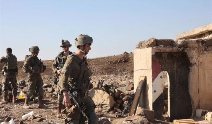 Fuerzas israelíes en Quneitra, Siria.