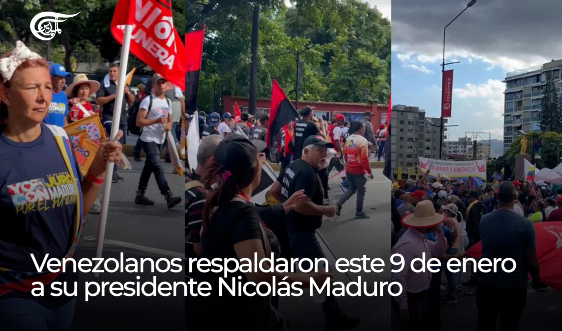 Venezolanos respaldaron este 9 de enero a su presidente Nicolás Maduro