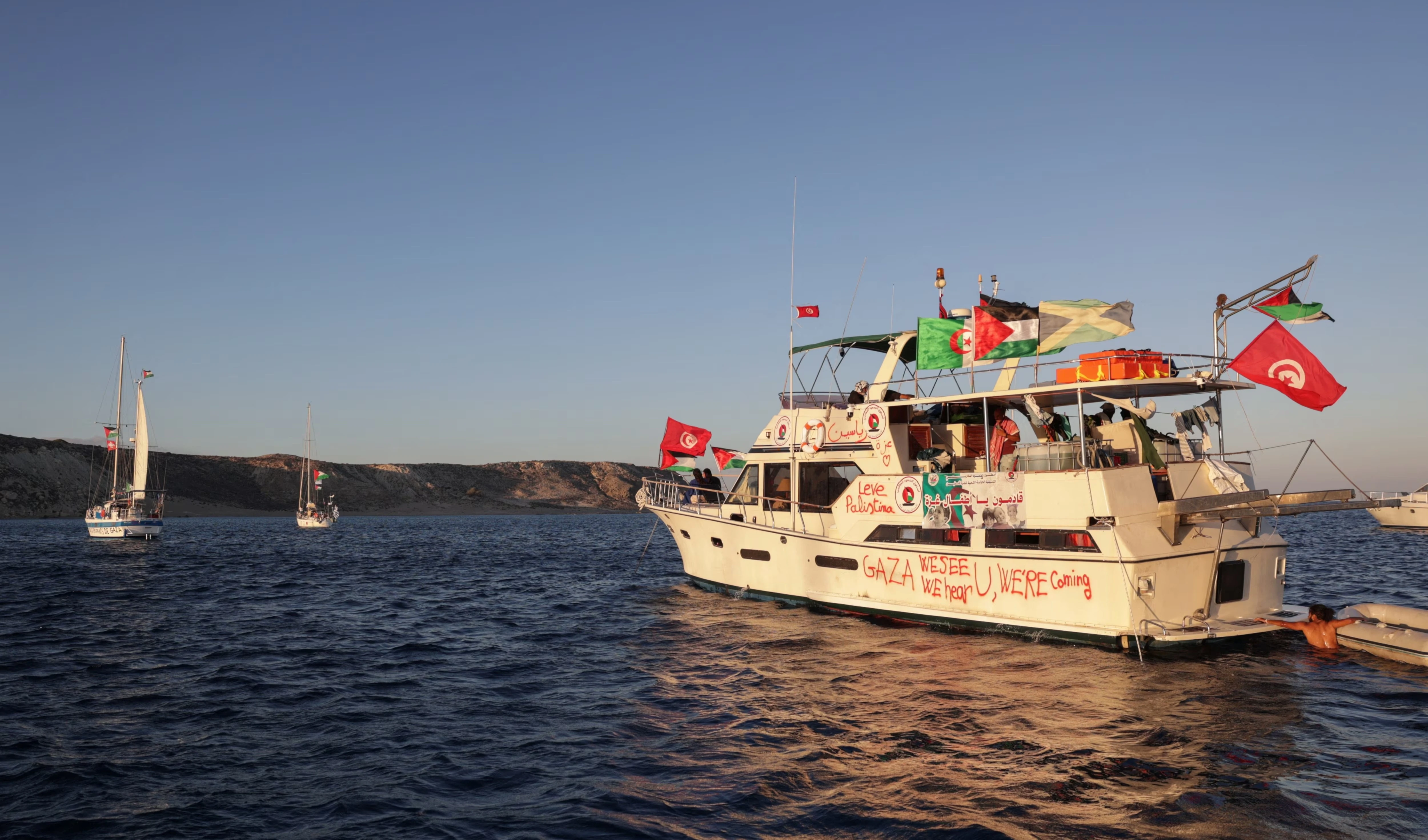 Flotilla Global Sumud se aproxima a Gaza en medio de advertencias sobre una posible incursión de "Israel" (Foto: Reuters)