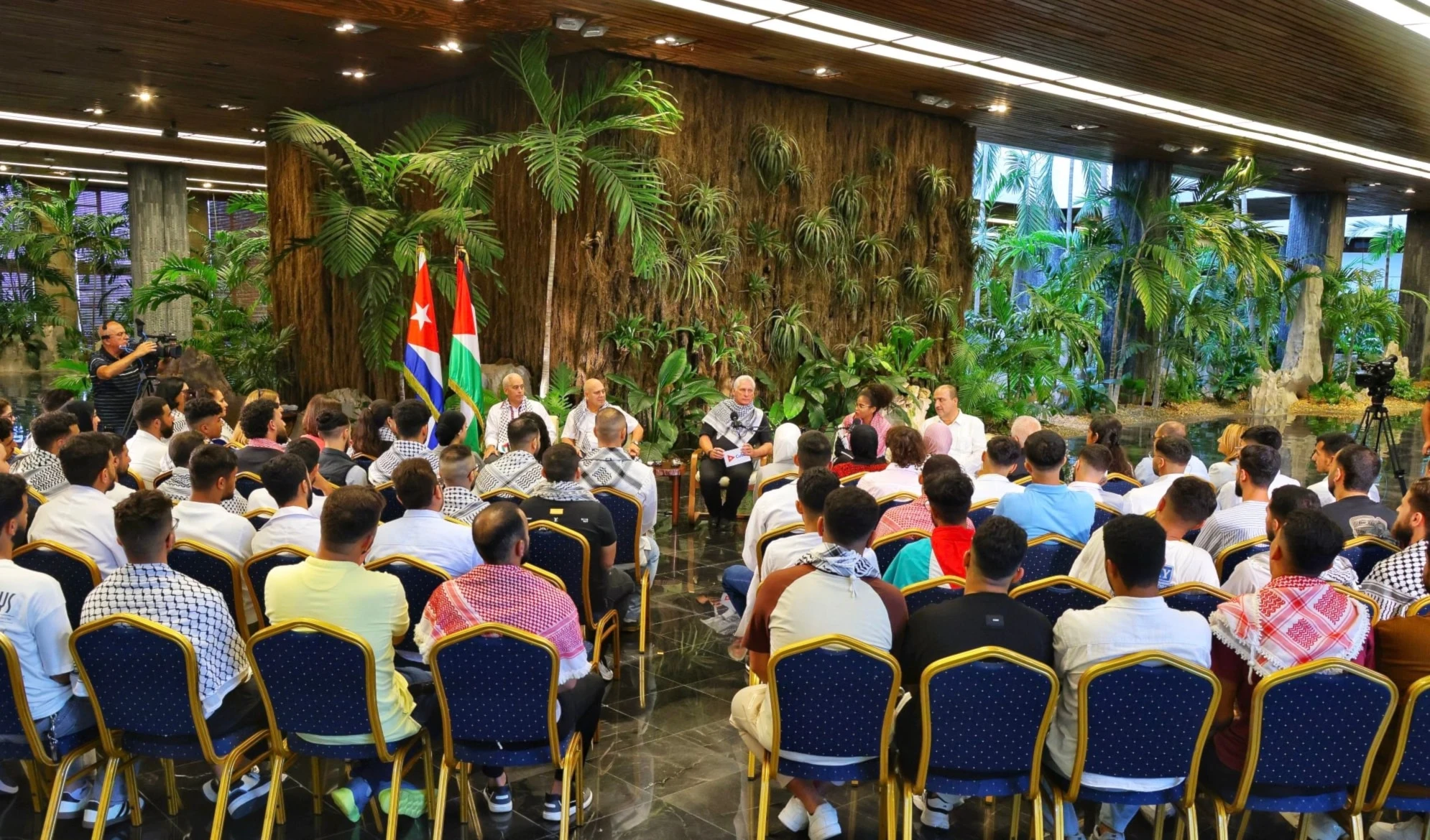 Presidente de Cuba reafirma apoyo incondicional a Palestina Presidente de Cuba reafirma apoyo incondicional a Palestina