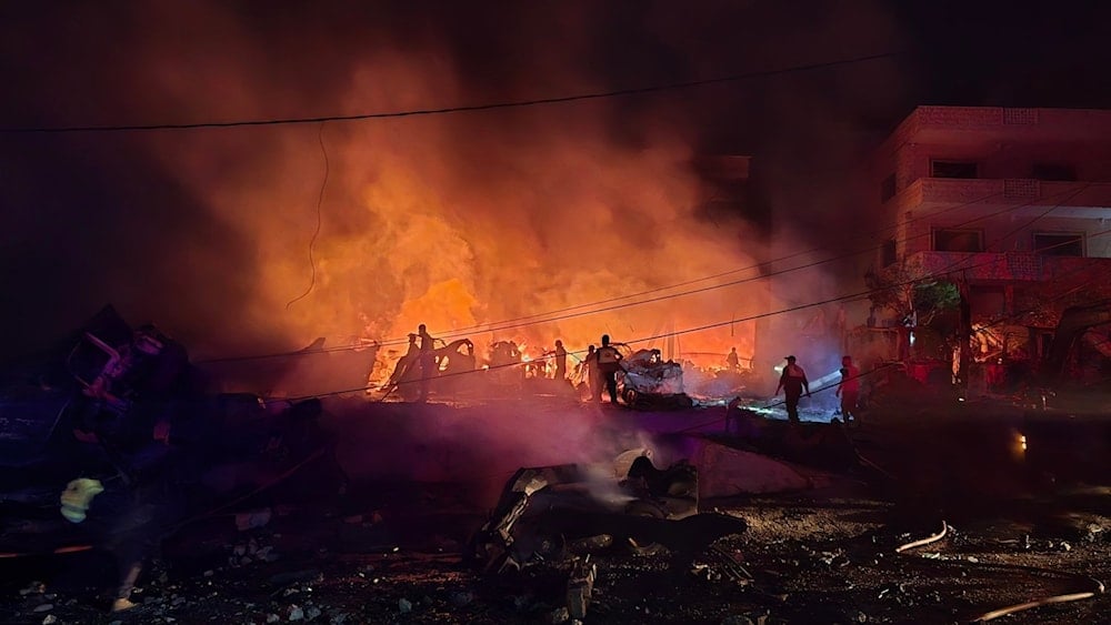 Los ataques aéreos israelíes al amanecer del sábado alcanzaron la zona entre Musaylih y Najariyeh, en el sur libanés. (Foto: Redes sociales)