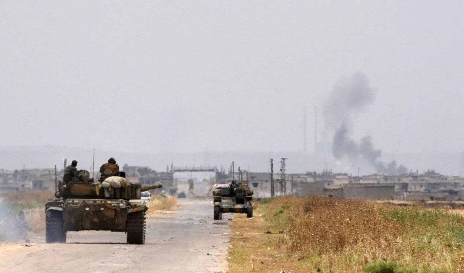 Elementos del grupo terrorista Daesh.