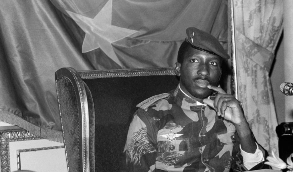 El presidente y símbolo del panafricanismo revolucionario, Thomas Sankara.